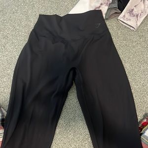 gym shark black leggings, medium